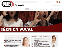 Tablet Screenshot of evicformacio.com